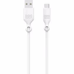 Bigben Connected JGCBLMIC2MW, 2 m, USB A, Micro-USB B, Blanc