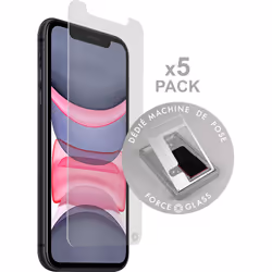 Force Glass PACKFGOGIP11O, iPhone 11, Noir, 5 pièce(s)