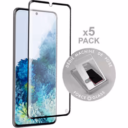 Force Glass PACKFGOGGS20UO, Samsung G S20+, Noir, 5 pièce(s)
