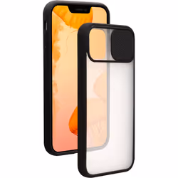 Bigben Connected COVSLIDEIP1254B, Housse, Apple, iPhone 12 mini, 13,7 cm (5.4"), Noir, Transparent