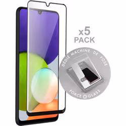 Force Glass PACKFGOGGA21SO, Samsung G A21s, Noir, 5 pièce(s)