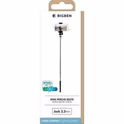 Bigben Connected SELFIESTICKMINIV2B bâton support pour selfies Smartphone Noir, Argent