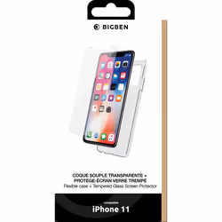 Pack iPhone 11 Coque + Verre trempe
