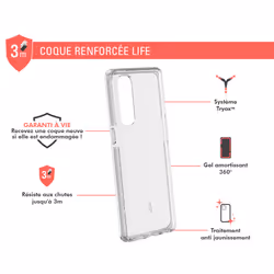 FORCE CASE FCLIFENRENO4PT coque de protection pour téléphones portables Transparent