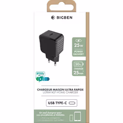Bigben Connected BASECS25WCPDB chargeur d'appareils mobiles Noir