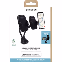 BIG BEN DUALCARHOLDERB support Support passif Mobile/smartphone Noir - Vue supplémentaire 5