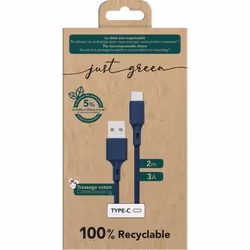 Bigben Connected JGCBLCOTAC2MBL câble USB 2 m USB A USB C Vert