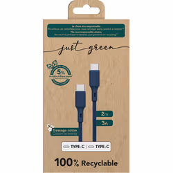 Bigben Connected JGCBLCOTCC2MBL câble USB 2 m USB C Bleu