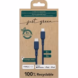 Bigben Connected JGCBLCOTMFIC2MBL câble Lightning 2 m Bleu