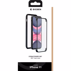 Coque 360° pour Apple iPhone 11 - Noir/Transparent