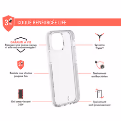 FORCE CASE FCLIFENIP1354T coque de protection pour téléphones portables Transparent