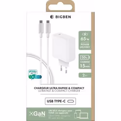BIG BEN CS65WCGANCBLCCW chargeur d'appareils mobiles Smartphone Blanc USB Intérieure