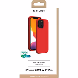 Coque De Protection En Silicone Compatible Iphone 13 - Rouge Bigben - La Coque De Protection