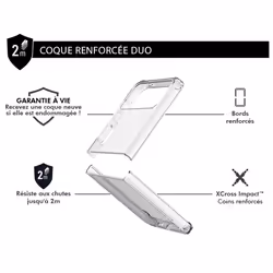 FORCE CASE FCDUOGZFLIP3T coque de protection pour téléphones portables Transparent