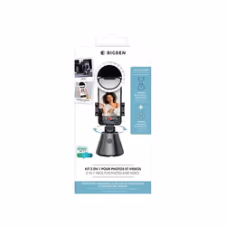 Kit Support Détect. Mouvement 360° + LED pour Smartphone Bigben