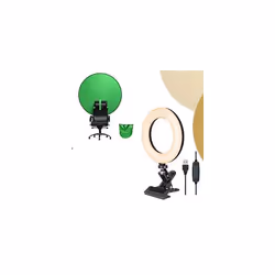 Kit Vlogging Fond vert + Anneau lumineux pour PC Bigben