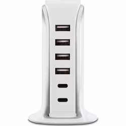 BIG BEN BBC Chargeur 6 ports USB 4A+2C 40W White Universel Blanc Secteur Intérieure