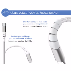 FORCE CASE FPLICS65WGANCBLCCW chargeur d'appareils mobiles Blanc