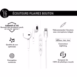 FORCE PLAY FPYKPBOUTONMFIW - Force Play KP Bouton Lightning Blanc