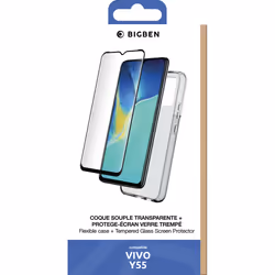 Bigben Connected PACKSILIVTVY55 coque de protection pour téléphones portables Transparent