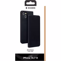 Etui Folio stand BigBen iPhone 14 Noir