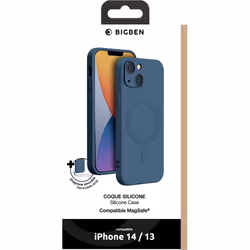 Coque MAgSafe avec dragonne pour iPhone 14 - Bleu