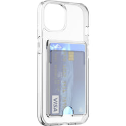 Coque iPhone 14 Plus transparent porte-cartes