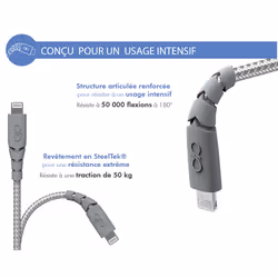 FORCE CASE FPCBLMFIC1.2MRG câble de téléphone portable Gris