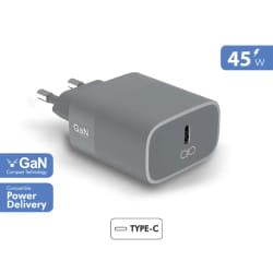 Bigben Chargeur Maison 45W Gris