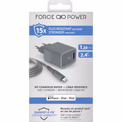 FORCE CASE FPCSCBLAMFI1.2MRG chargeur d'appareils mobiles Gris - Vue supplémentaire 5