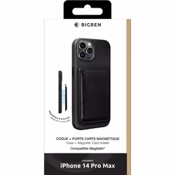 Bigben Connected COVMAGCARDIP14PMBL coque de protection pour téléphones portables Noir