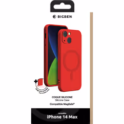 Coque MAgSafe pour iPhone 14 Max - Rouge