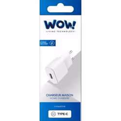 BIG BEN WOWCS20WCPDW chargeur d'appareils mobiles Smartphone Blanc Secteur Charge rapide Intérieure