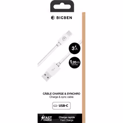 Bigben Connected CBLAC1M2RW câble USB Blanc