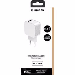 BIG BEN CS24A1USBARW chargeur d'appareils mobiles Smartphone Blanc Secteur Charge rapide Intérieure