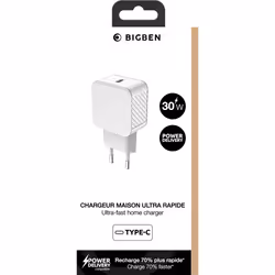 BIG BEN CS30WCPDRW chargeur d'appareils mobiles Universel Blanc Secteur Charge rapide Intérieure