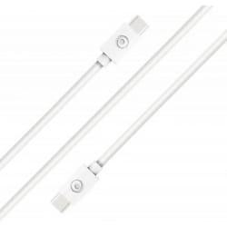 Câble USB C / USB C 3A 2m PD 60W Blanc Bigben