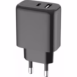 Chargeur USB A + USB C 40W (15+25W) Power Delivery Noir Bigben