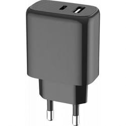 Chargeur USB A + USB C 40W (15+25W) Power Delivery Noir Bigben