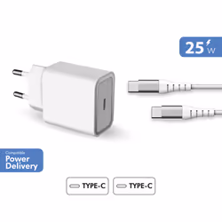 BIG BEN FPLICS25WCBLCCRW chargeur d'appareils mobiles Smartphone Blanc Secteur Charge rapide Intérieure