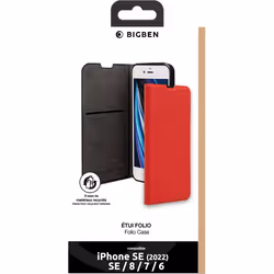 Bigben Connected FOLIOIPSE22R coque de protection pour téléphones portables Rouge