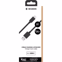Bigben Connected CBLAC1M2RB câble USB Noir