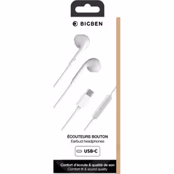 Écouteurs USB C - Blanc