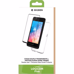 Bigben Connected PACKSILIVTLOGIFIVE coque de protection pour téléphones portables Transparent
