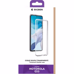 Bigben Connected SILITRANSMOTOG53 coque de protection pour téléphones portables Transparent