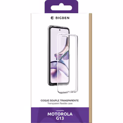 Bigben Connected SILITRANSMOTOG13 coque de protection pour téléphones portables Transparent