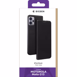 Étui folio pour Motorola G13 - Noir