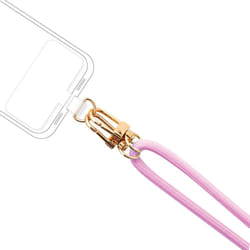 Bandoulière Cordon Universelle Amovible Rose avec pompons Bigben