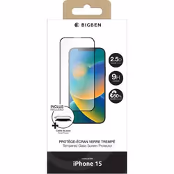 BIG BEN PEGLASSIP15 écran et protection arrière de téléphones portables Protection d'écran transparent Apple 1 pièce(s)