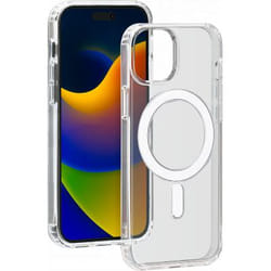 Coque MagSafe pour iPhone 15 Plus Hybride Transparente Bigben